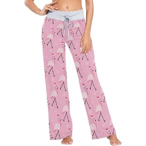 Ollabaky Festivals Women's Pajama Pants PJs Bottoms for Women Wide Leg Sleep Loungewear Pants in Saudi Arabia