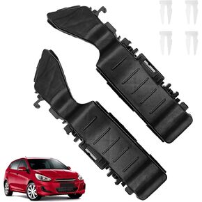 Front Upper Bumper Bracket Left and Right Side, Compatible with Accent 2012 2013 2014 2015 2016 2017, Replace OE #865141R000 & 865131R000 (2 pcs)