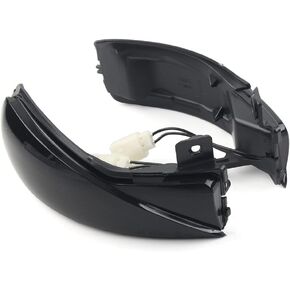 Three T Yuejing Turn Signal Light Left and Right Sequential Side Mirror Lamps Clear Cover Lens for Mazda 3 BL 2008 2009 2010 2011 2012 2013 2014,6 GH 2007 2014 2015,Smoked Black