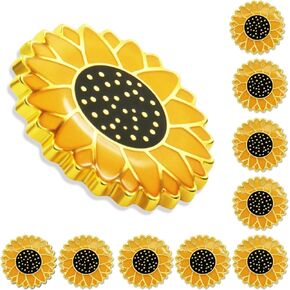 10/20/50/100 Pieces Cute Sunflower Enamel Lapel Pin Bluk hidden disabilities Brooch pin Gifts Men Women Clothes Bags Hats Accessories for Backpack Yellow Flower