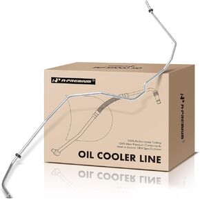 A-Premium Automatic Transmission Oil Cooler Line Hose Assembly Compatible with Hummer H2 2003 2004 2005 2006 2007, 6.0L