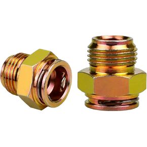 2pcs Transmission Fluid Cooler Line Connector Fit for Hummer 2003-2009,GMC Sierra tahoe 1999-2014,for Chevrolet tahoe,Cadillac Escalade 2002-2014,For Chevrolet Silverado 1999-2014