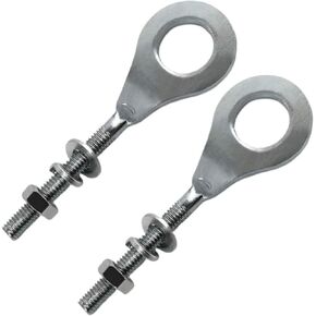Chain Tensioner Adjuster 15mm 2-Pack - Heavy-Duty Steel Fit for 50cc-200cc Pit Bikes, ATV, Dirt Bike Motorcycles
