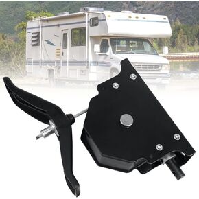 159056 RV Spare Tire Winch Compatible with RVs Trailers Trucks, Black