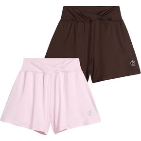 AEROPOSTALE Girls Butterfly Shorts - 2 Pack Performance Jersey Flowy Flutter Skirt with Attached Hidden Shorts (Sizes: 7-16)