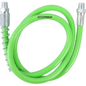 OEMTOOLS 87222 36" Grease Hose With Spring Hose, Grease Gun Extension, 1/8-Inch NFT Thread, 4500 Maximum Working Pressure, 12000 Burst Pressure
