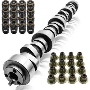 Sloppy Stage 2 LS Truck Cam Camshaft Springs Kit Fits for GM 4.8 5.3 5.7 6.0 6.2 LS LS1 LS6 LS2 LQ4 LQ9 Engine 1999-2013 for GMC GM Sierra Tahoe yukon suburban E1840P PAC1218 12482063 Seals