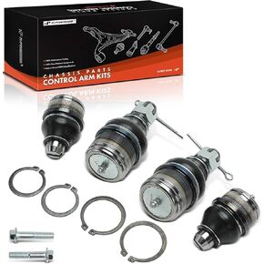 مجموعة A-Premium من 4 ، مجموعة مفاصل الكرة العلوية والسفلية الأمامية ، متوافقة مع Ford E-150 E-250 E-350 Econoline ، E-150 E-350 Econoline Club ، E-450 Super Duty