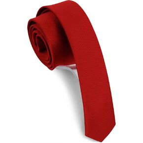 GUSLESON Fashion 1.58"（4cm） Solid Color Skinny Tie Slim Necktie For Men + Gift Box