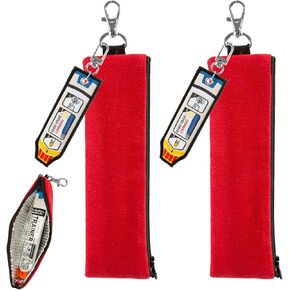 2 Pack Epi Pens Carrying Case, Insulated Epipen Carrying Case with Clip for 1 Epipen Asthma Allergy Medication Contains 2 Epipen Label, Epipen Carry Case for Sports Outdoors, Walking or Running (Red)