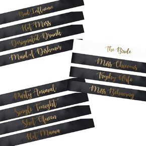 Bride Tribe Bridesmaids Sashes Sets Bachelorette Party Decorations Supplies Bridal Shower Favors Gift.