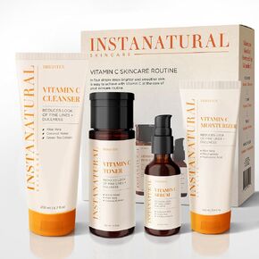 InstaNatural Glycolic Cleanser Face Wash, Reduces the Look of Pores and Uneven Texture, Gently Exfoliates, with Glycolic Acid and Cucumber Extract, 6.7 Fl Oz