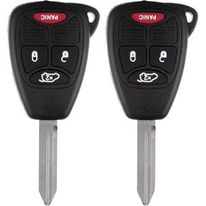 OCPTY 2X Flip Key Entry Remote Control CASE for 04 05-12 for Chrysler 200 Sebring Pacifica for Dodge for Nitro for Avenger for Caliber for Jeep for Compass for Liberty for Patriot OHT692713AA