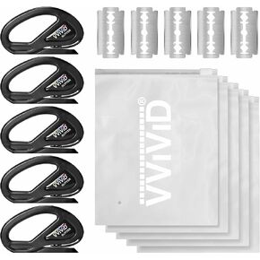 Vvivid Safety Cutter ، حزمة من 1 ، لفريق سيارة فينيل ، فيلم نافذة ، ثابتة ، مع 1 شفرة وحقيبة تخزين واحدة