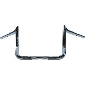 Motorcycle Chrome meathook bars 12" Rise Ape Hanger Bar Fat Handlebar For Compatible with Harley Touring Electra Glide Street Glide Ultra Limited FLHR FLHRC FLHTCU FLHX FLTREX Models