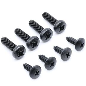 ReplacementScrews License Plate Screws Compatible with Honda CR-V (2001-2011) - Stainless Steel - Black Oxide - (Pack of 4)