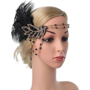 Flapper Headband 1920s Accessory Roaring 1920s Headpieces Great Gatsby Headpiece