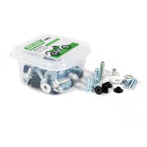 70PCS Dirt Bike Body Bolt Kit Fit for KMX 200 KMX 125 KLX250S KLX450R KLX400R KLX300R KLX650 KLX300 KLX250 KLX230 KLX150 KLX140RL KLX140L KLX125 KLX110 Bodywork Screws Bolts Fasteners Kit