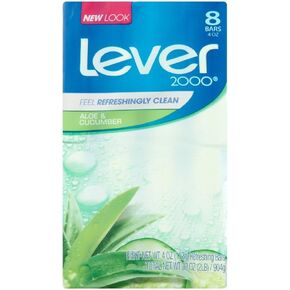 لوح صابون 2000 من ليفير بخلاصة الصبار والخير، 118 جرام، 8 قطع in Kuwait