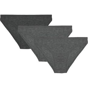 METARINO Women's Underwear Mid Waisted Ladies Panties Merino Wool Sports Active Briefs 3 Pack