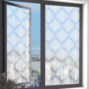 Frosted Privacy Window Film - Cling Static Sunshade وعزل الحرارة للديكور المنزلي ، لا يوجد غراء مطلوب ، 17 × 78.7 بوصة
