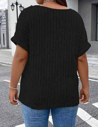 Viracy Plus Size Top for Women Short Sleeve Blouses Zip-up V Neck Top Womens Fashion 2025 Trendy Casual Work Shirt 1X-5X in Saudi Arabia