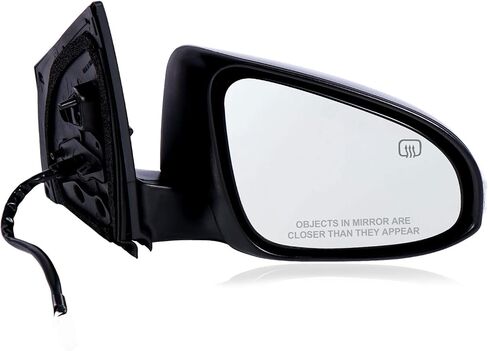 Passenger Side Mirror Compatible with 2014-2019 Toyota Corolla 5PINS with Power Glass Heated Manual Folding Black Right Side View Mirrors Replace TO1321249 in Saudi Arabia
