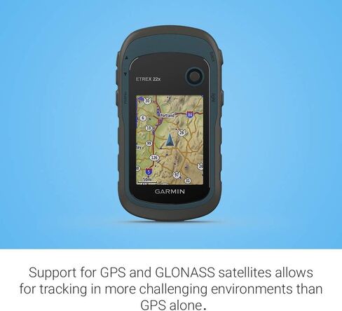 جارمين 010-02256-00 eTrex 22x، جهاز ملاح GPS محمول قوي، أسود/كحلي in Saudi Arabia