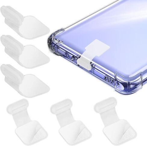 سدادات غبار بمنفذ C من cobee، 3 قطع أغطية غبار USB C للهاتف من النوع C مضادة للغبار ومنفذ شحن من السيليكون مع لاصق قابل للإزالة متوافق مع هواتف الكمبيوتر المحمول الذكية، أسود in Saudi Arabia