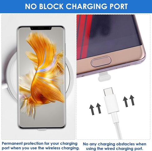سدادات غبار بمنفذ C من cobee، 3 قطع أغطية غبار USB C للهاتف من النوع C مضادة للغبار ومنفذ شحن من السيليكون مع لاصق قابل للإزالة متوافق مع هواتف الكمبيوتر المحمول الذكية، أسود in Saudi Arabia