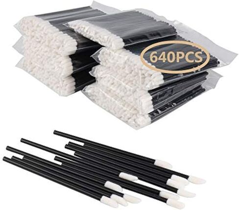 400PCS Disposable Lip Brushes Lip Gloss Applicators Make Up Brush Lipstick Lip Gloss Wands Makeup Applicators Brushes Applicator Tool Makeup Beauty Tool Kits Disposable Lip Brushes Tool Kits Pink in Saudi Arabia