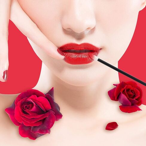 400PCS Disposable Lip Brushes Lip Gloss Applicators Make Up Brush Lipstick Lip Gloss Wands Makeup Applicators Brushes Applicator Tool Makeup Beauty Tool Kits Disposable Lip Brushes Tool Kits Pink in Saudi Arabia