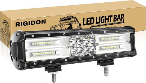 RIGIDON 20 Inch 288W Light Bar, Triple Row Flood Spot Combo 28800LM LED Light Bar Waterproof Driving Boat Road LED Work Light for ATV UTV Truck in Saudi Arabia