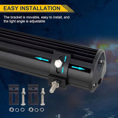 RIGIDON 20 Inch 288W Light Bar, Triple Row Flood Spot Combo 28800LM LED Light Bar Waterproof Driving Boat Road LED Work Light for ATV UTV Truck in Saudi Arabia
