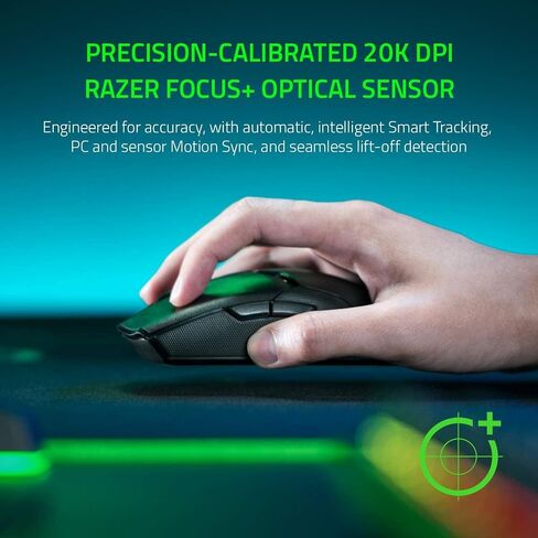 Razer Viper Mini - ماوس ألعاب سلكي للكمبيوتر/Mac (خفيف الوزن 61 جرام، يمكن استخدامه بكلتا اليدين، كابل Speedflex، مستشعر بصري 8500 نقطة في البوصة، إضاءة Chroma RGB) أسود in Kuwait