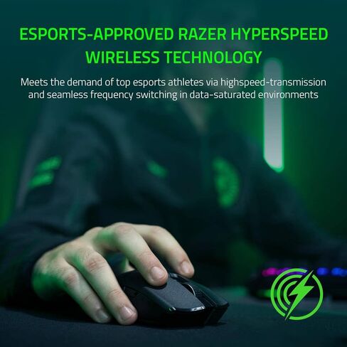 Razer Viper Mini - ماوس ألعاب سلكي للكمبيوتر/Mac (خفيف الوزن 61 جرام، يمكن استخدامه بكلتا اليدين، كابل Speedflex، مستشعر بصري 8500 نقطة في البوصة، إضاءة Chroma RGB) أسود in Kuwait