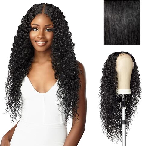 Sensationnel Human Hair Blend HD Lace Front Wig Butta Lace Bohemian 28" (BALAYAGECARAMEL) in Saudi Arabia