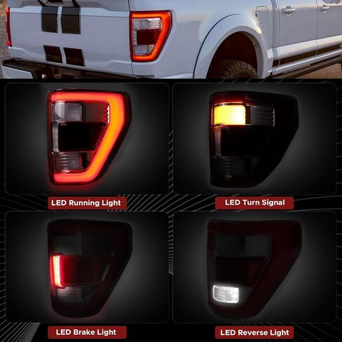 LED Tail Light Assembly Compatible with 2021 2022 2023 Ford F150 Direct Replacement Rear Lamp ML3Z13404D (Right Passenger Side) in Saudi Arabia