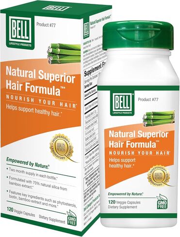 Natural Superior Hair Formula by Bell Lifestyle Products - 120 Capsules in Saudi Arabia
