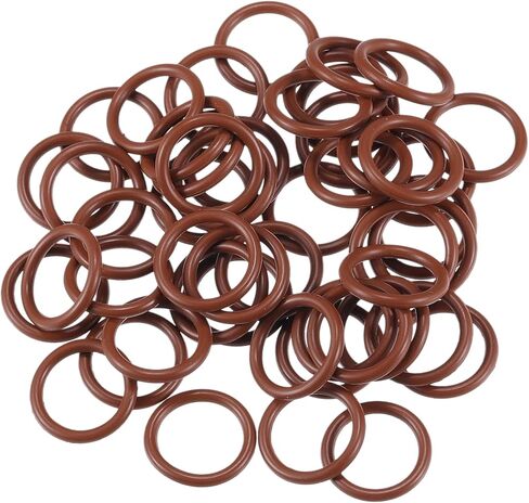 سيارة عالمية O حلقة الختم حشية 17mm id × 1.5mm CS متين | داخل صنبور إصلاح الشاحنات سيارات الدفع الرباعي مقطورة مقطورة ، بني مع مربع 50PCs in Kuwait
