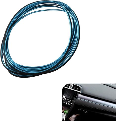 Car Interior Moulding Trim Strip, 32.8ft Electroplating Car Interior Filler Insert Strips for Door Dashboard, Molding Line, DIY Vehicle Interior Flexible Strip with Install Tool (Purple) in Kuwait