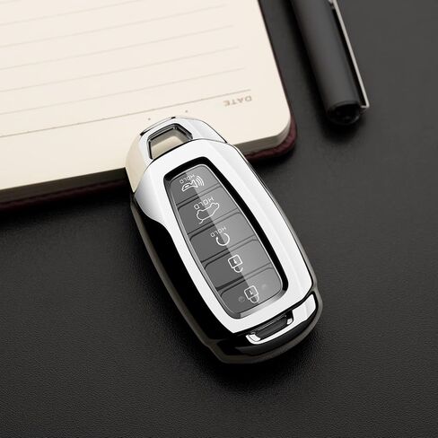 Car Key Fob Cover Compatible with Hyundai Key Case Protector Keychain Holder in Saudi Arabia