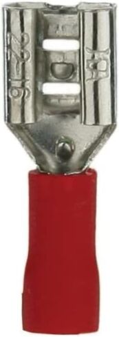 Install Bay RVFD205 Vinyl Female Connector 22/18 Gauge .205, Red (100-Pack) in Kuwait