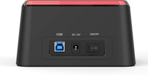 محطة إرساء القرص الصلب الخارجي WAVLINK USB 3.0 إلى SATA Dual Bay لقرص الأقراص الصلبة مقاس 2.5/3.5 بوصة HDD/SSD بحد أقصى 2x16 تيرابايت مع محول USB A إلى USB C ومحول طاقة، يدعم استنساخ UASP دون اتصال بالإنترنت in Kuwait