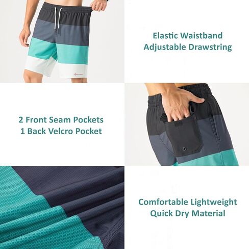 Alpine Swiss Mens Swim Shorts Beach Trunks Boardshorts Volley Shorts Quick Dry Swimwear in Saudi Arabia