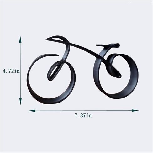 Minimalistic Bicycle Sculpture Wire Framed Style, Bike Silhouette, Gift for a Cyclist, Bicycle Art Wall Decor, Side Table Statue Decor, Home Decoration in Saudi Arabia