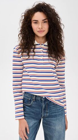 English Factory Women's Stripe Long Sleeve Knit Top in Saudi Arabia