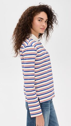 English Factory Women's Stripe Long Sleeve Knit Top in Saudi Arabia