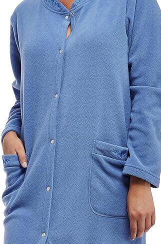 الأكمام الطويلة البوليستر La Cera للسيرة 100 ٪ مطرزة رداء Snapfront Fleece مع إغلاق الزر in Kuwait