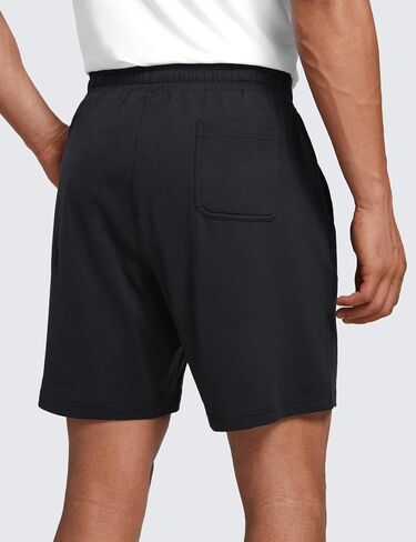 CRZ Yoga Cloud Jersey Mens Lounge شورتات عرق خفيفة الوزن - 7 '' 'ناعم التنفس للتمرين غير الرسمي مع جيوب in Saudi Arabia